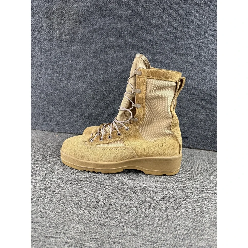 Belleville 330 DES ST Boots Mens 8.5 Beige Brown Suede Combat Work Vibram